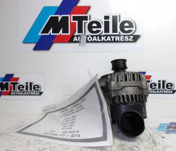 [GYRI BONTOTT] BMW - GENERTOR -  45-140A  -  14V - 3-AS ; 5-S ; 7-